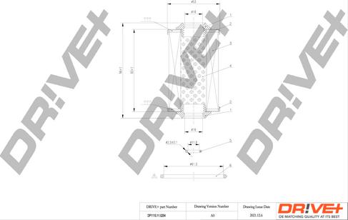 Dr!ve+ DP1110.11.0254 - Маслен филтър vvparts.bg