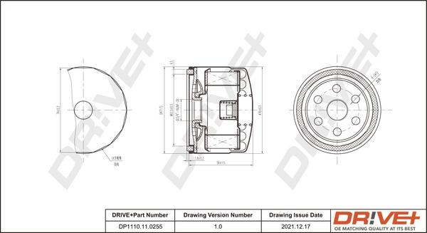 Dr!ve+ DP1110.11.0255 - Маслен филтър vvparts.bg