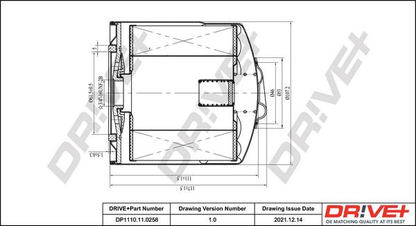 Dr!ve+ DP1110.11.0258 - Маслен филтър vvparts.bg