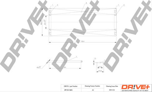 Dr!ve+ DP1110.11.0212 - Маслен филтър vvparts.bg