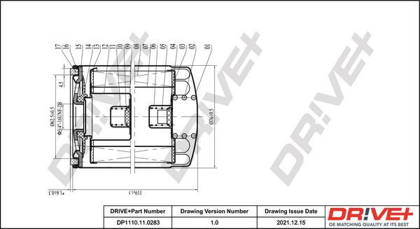 Dr!ve+ DP1110.11.0283 - Маслен филтър vvparts.bg