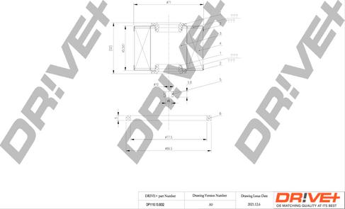 Dr!ve+ DP1110.13.0032 - Горивен филтър vvparts.bg