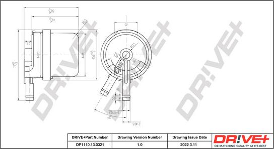 Dr!ve+ DP1110.13.0321 - Горивен филтър vvparts.bg