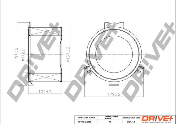 Dr!ve+ DP1110.12.0081 - Филтър купе (поленов филтър) vvparts.bg