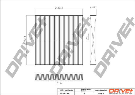 Dr!ve+ DP1110.12.0083 - Филтър купе (поленов филтър) vvparts.bg