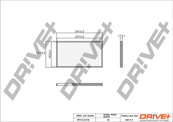 Dr!ve+ DP1110.12.0116 - Филтър купе (поленов филтър) vvparts.bg