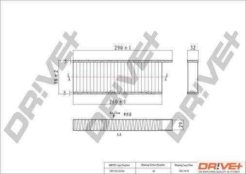 Dr!ve+ DP1110.12.0181 - Филтър купе (поленов филтър) vvparts.bg