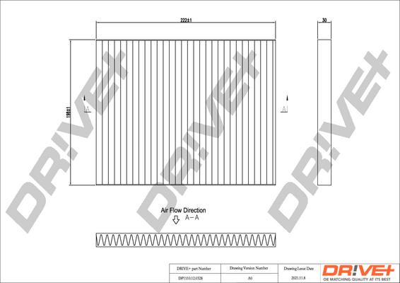 Dr!ve+ DP1110.12.0328 - Филтър купе (поленов филтър) vvparts.bg