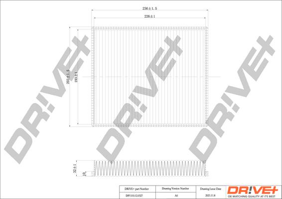 Dr!ve+ DP1110.12.0327 - Филтър купе (поленов филтър) vvparts.bg