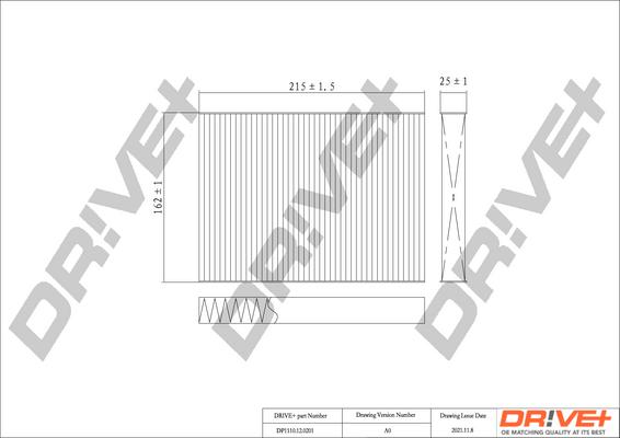 Dr!ve+ DP1110.12.0201 - Филтър купе (поленов филтър) vvparts.bg