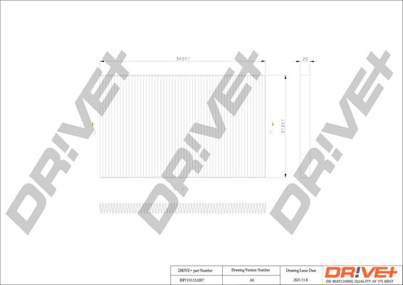 Dr!ve+ DP1110.12.0207 - Филтър купе (поленов филтър) vvparts.bg