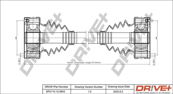 Dr!ve+ DP2110.10.0943 - Полуоска vvparts.bg