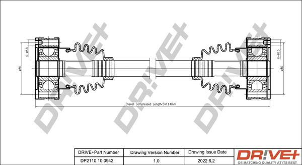 Dr!ve+ DP2110.10.0942 - Полуоска vvparts.bg
