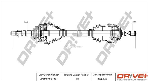 Dr!ve+ DP2110.10.0496 - Полуоска vvparts.bg