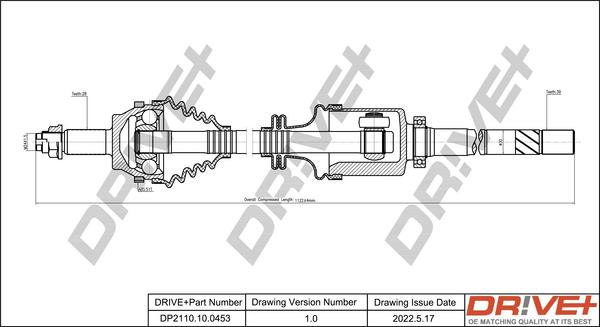 Dr!ve+ DP2110.10.0453 - Полуоска vvparts.bg