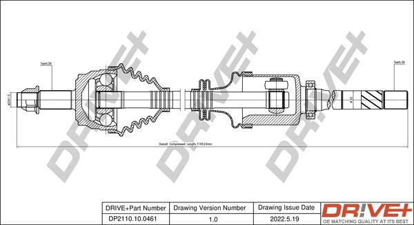 Dr!ve+ DP2110.10.0461 - Полуоска vvparts.bg