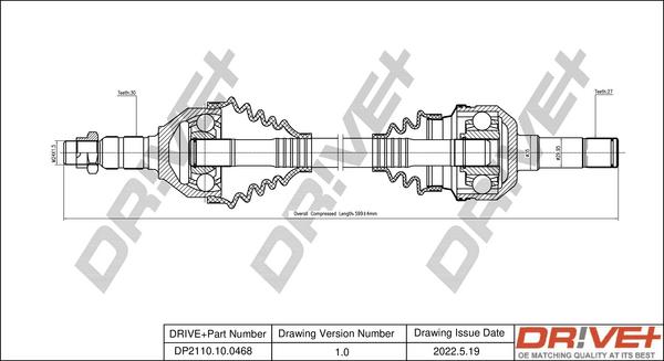 Dr!ve+ DP2110.10.0468 - Полуоска vvparts.bg