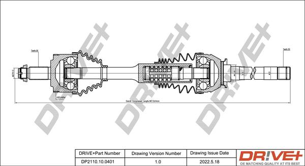 Dr!ve+ DP2110.10.0401 - Полуоска vvparts.bg