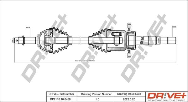 Dr!ve+ DP2110.10.0438 - Полуоска vvparts.bg