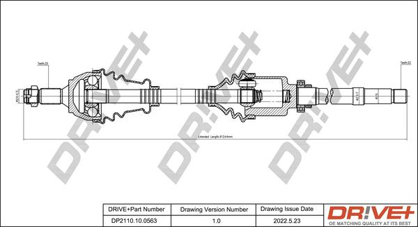 Dr!ve+ DP2110.10.0563 - Полуоска vvparts.bg