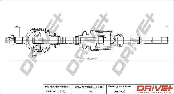 Dr!ve+ DP2110.10.0575 - Полуоска vvparts.bg