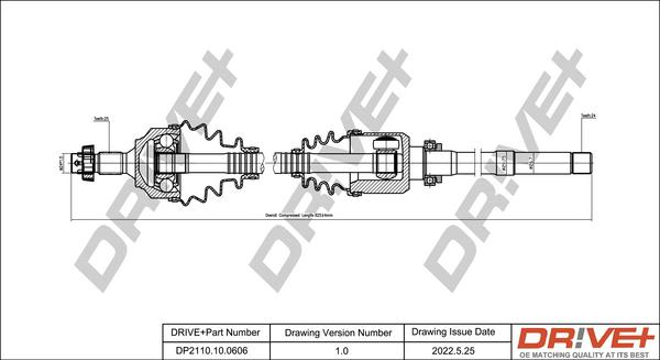 Dr!ve+ DP2110.10.0606 - Полуоска vvparts.bg