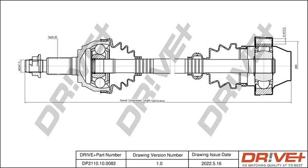 Dr!ve+ DP2110.10.0083 - Полуоска vvparts.bg