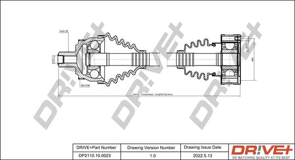 Dr!ve+ DP2110.10.0023 - Полуоска vvparts.bg