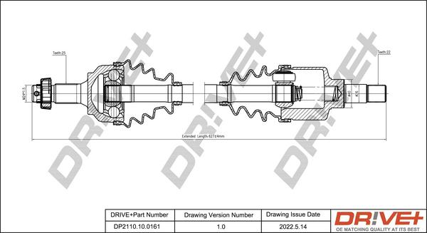 Dr!ve+ DP2110.10.0161 - Полуоска vvparts.bg