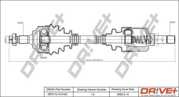 Dr!ve+ DP2110.10.0163 - Полуоска vvparts.bg