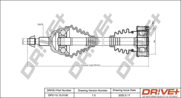 Dr!ve+ DP2110.10.0100 - Полуоска vvparts.bg