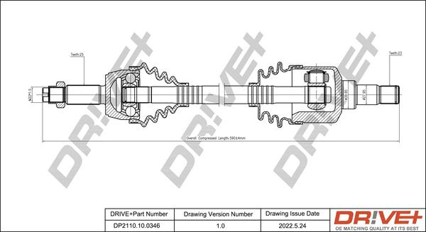 Dr!ve+ DP2110.10.0346 - Полуоска vvparts.bg