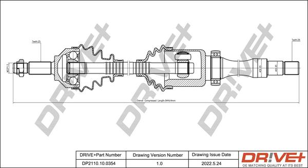 Dr!ve+ DP2110.10.0354 - Полуоска vvparts.bg