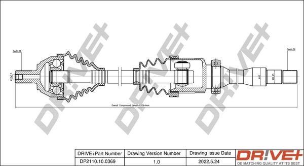 Dr!ve+ DP2110.10.0369 - Полуоска vvparts.bg