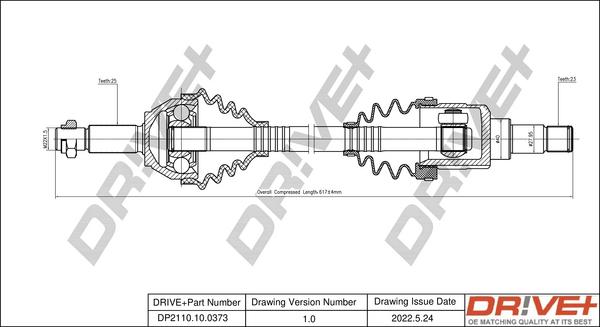 Dr!ve+ DP2110.10.0373 - Полуоска vvparts.bg