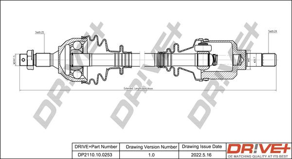 Dr!ve+ DP2110.10.0253 - Полуоска vvparts.bg