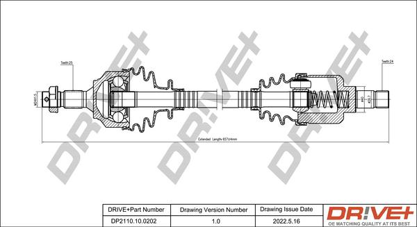 Dr!ve+ DP2110.10.0202 - Полуоска vvparts.bg