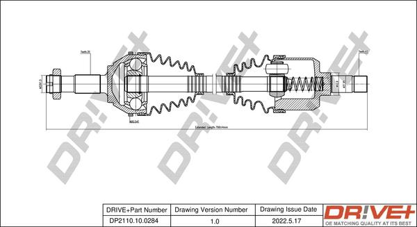 Dr!ve+ DP2110.10.0284 - Полуоска vvparts.bg