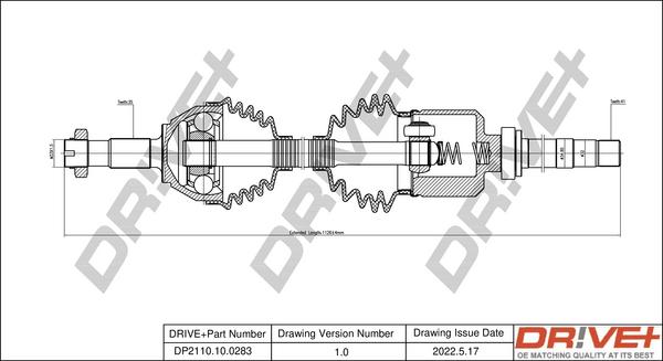 Dr!ve+ DP2110.10.0283 - Полуоска vvparts.bg