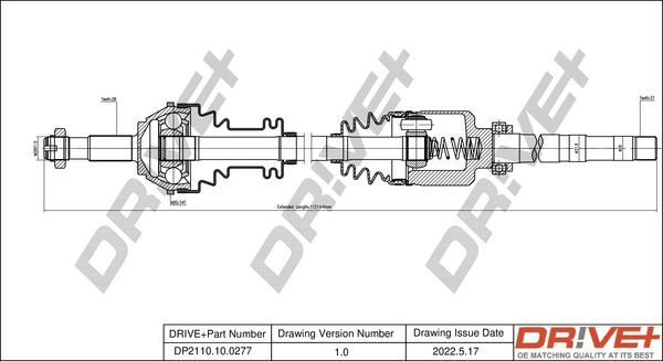 Dr!ve+ DP2110.10.0277 - Полуоска vvparts.bg