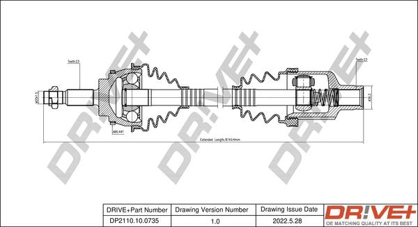 Dr!ve+ DP2110.10.0735 - Полуоска vvparts.bg
