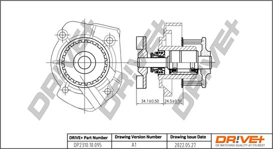 Dr!ve+ DP2310.10.095 - Водна помпа vvparts.bg