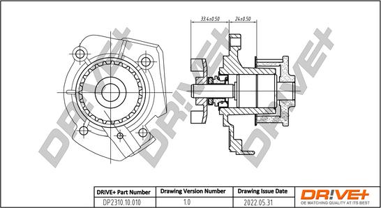 Dr!ve+ DP2310.10.010 - Водна помпа vvparts.bg