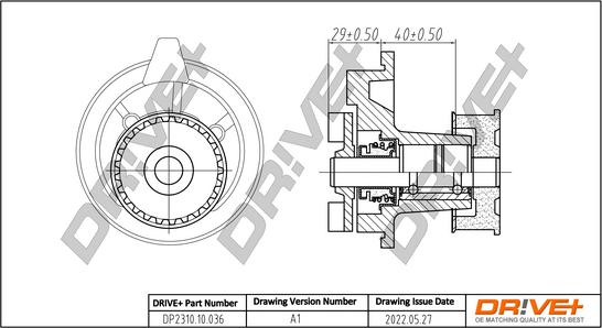 Dr!ve+ DP2310.10.036 - Водна помпа vvparts.bg