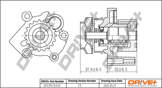 Dr!ve+ DP2310.10.033 - Водна помпа vvparts.bg