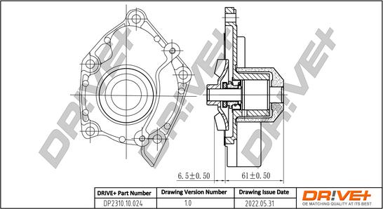 Dr!ve+ DP2310.10.024 - Водна помпа vvparts.bg