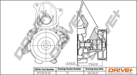 Dr!ve+ DP2310.10.120 - Водна помпа vvparts.bg