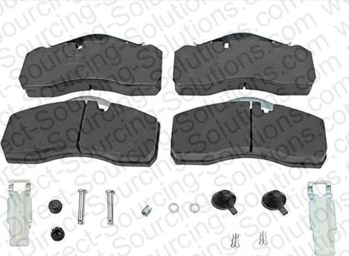 DSS 960015OEM - Комплект феродо за накладки, дискова ръчна спирачка vvparts.bg