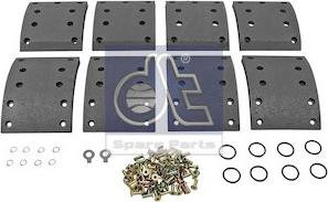 DT Spare Parts 4.91458 - Комплект феродо за накладки, барабанни спирачки vvparts.bg