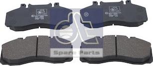 DT Spare Parts 6.95108 - Комплект спирачно феродо, дискови спирачки vvparts.bg